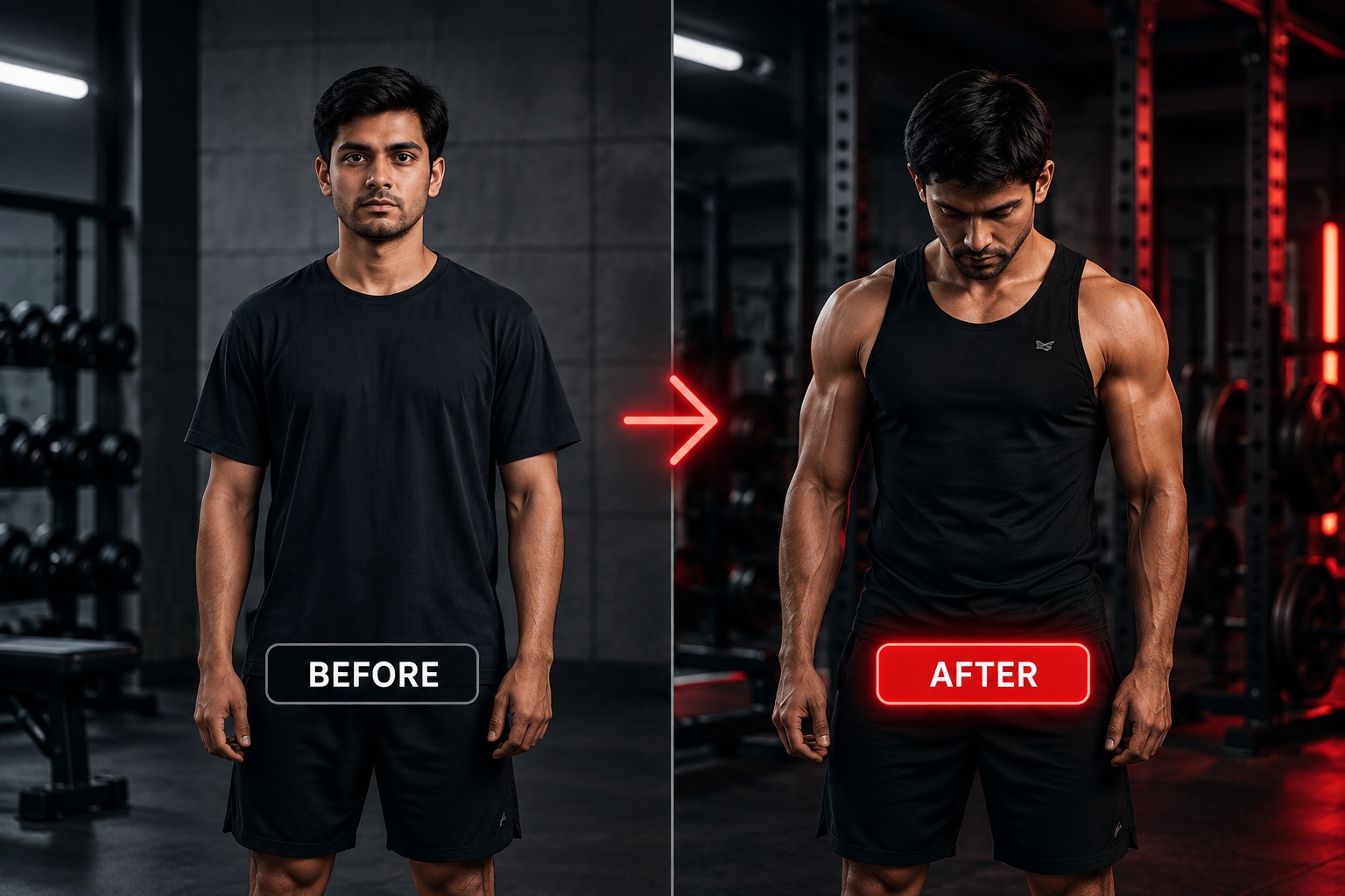 Rohit D. before transformation